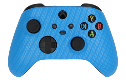 XBX custom blue carbon fiber modded eSports Pro Controller